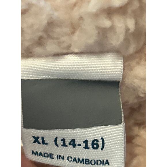 NWOT Old Navy Girl's Pink Fleece Lined Zip Up Hoodie Size XL (14-16) - Picture 3 of 5